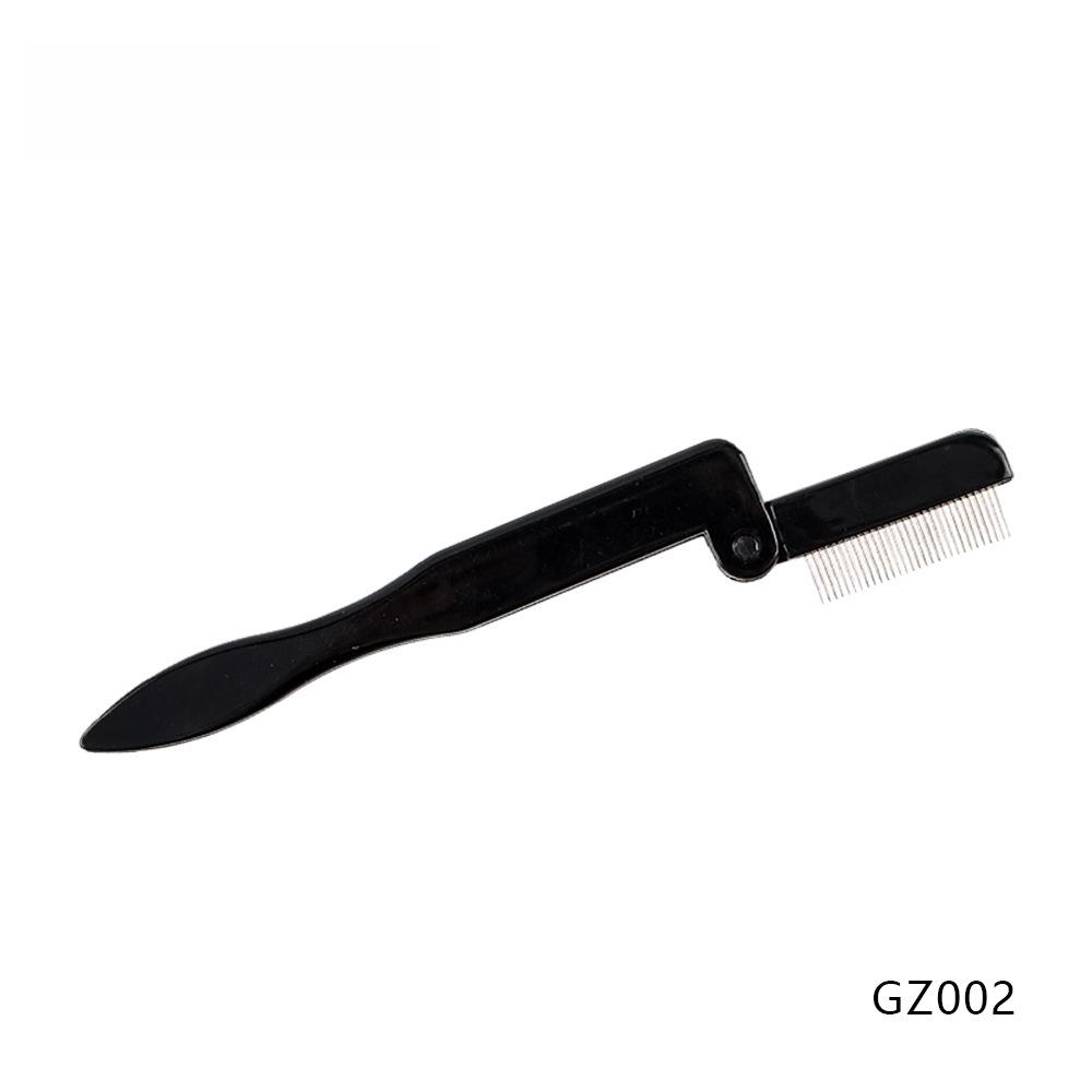 8-in-1 Stainless Steel Eyebrow & Eyelash Comb with Portable Plastic Handle