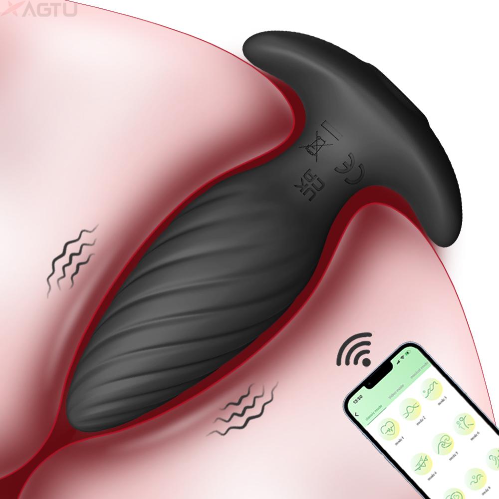 Bluetooth APP Control Anal Plug Vibrator for Women Butt Plug Male Prostate Massager Masturbator Adult Goods Sex Toys for Men