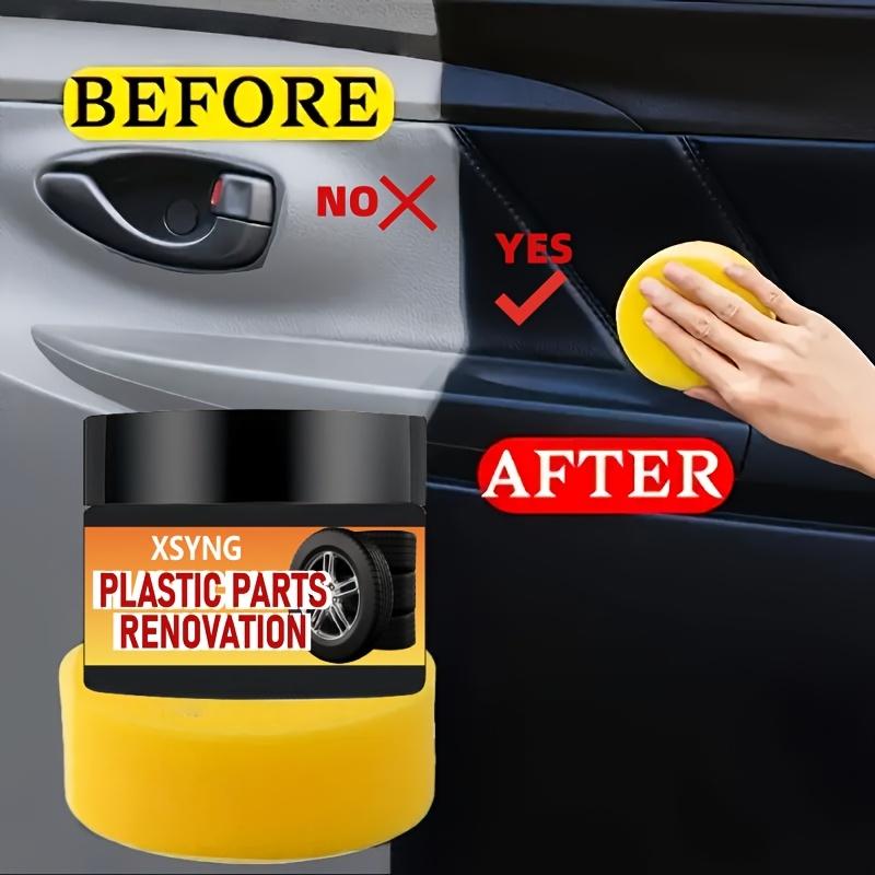 Vosk na renovaci plastů automobilů, Oprava škrábanců na náraznících a interiérech automobilů, Zvýrazňuje plasty a obnovuje je, Zabraňuje stárnutí