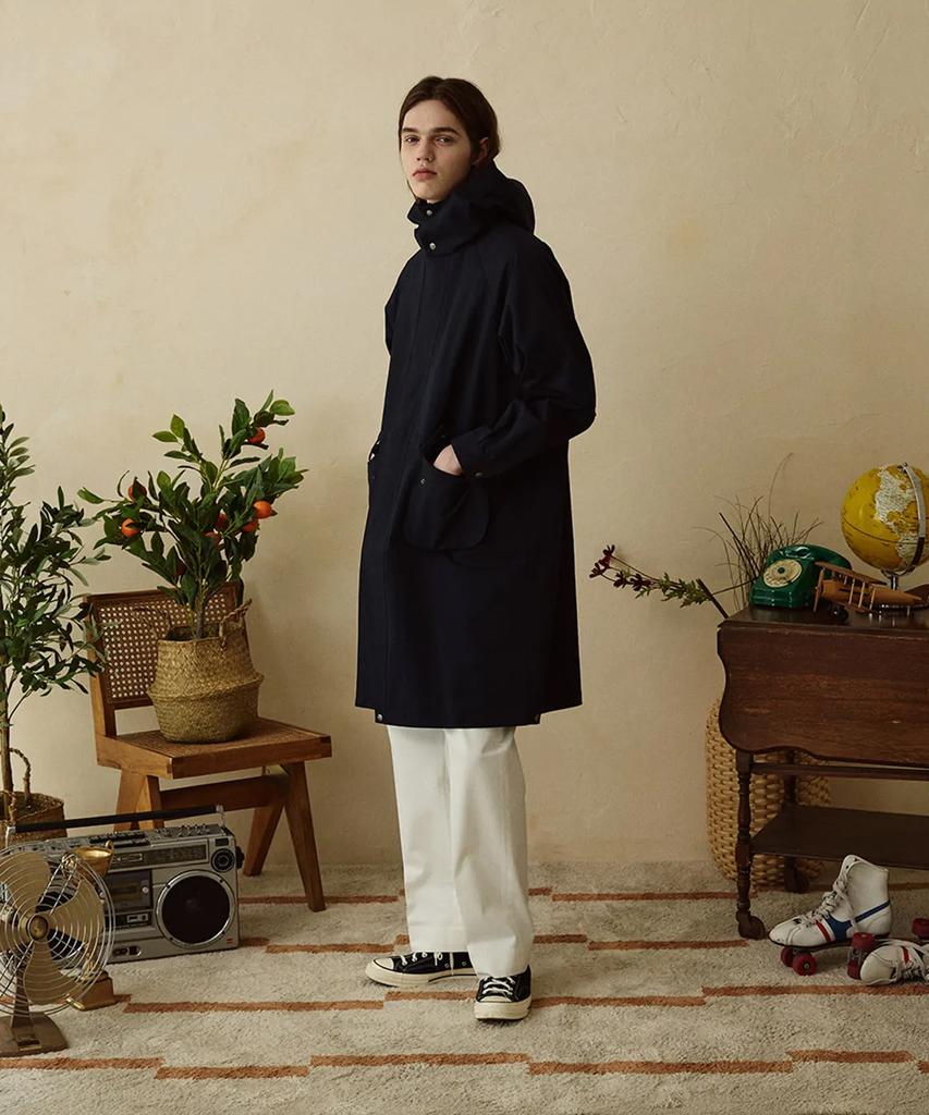 Zerolounge [Premium Japanese Material] M-51 Fishtail 2-Way Jumper Navy