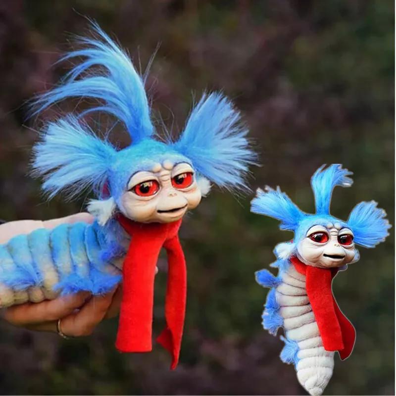 Adorable 19cm Maze Inspired Worm Plush Toy Home Decor Soft Cotton Stuffed Animal