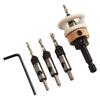 Woodworking Countersink Drill Bits Set with Hexagonal Shank and Depth Stop