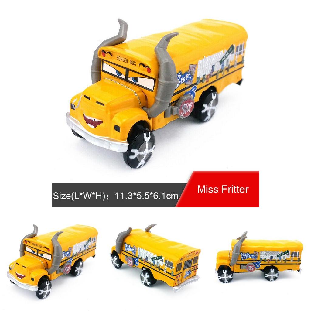 Mașinuță de Jucărie Galben Vibrant Miss Fritter Diecast Pentru Copii Ideală Pentru Cadouri de Sărbători