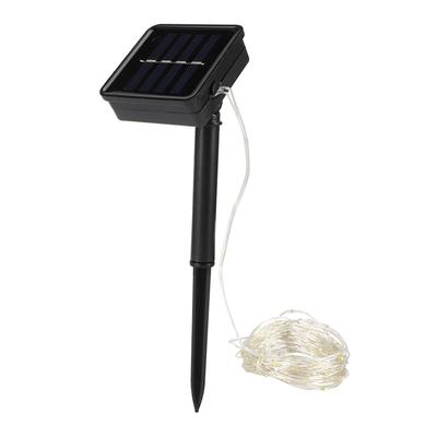 10m/32.8ft 100LEDs Lichterkette Solar Rasenlampe Kupferdrahtlampe Wasserdichte Dekorative Lichterkette