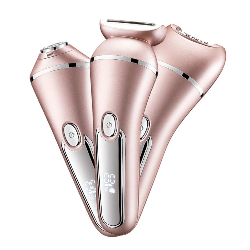 Women's Multifunctional Electric Shaver Household Three-blade Replacement Hair Remover Full Body Wash Full Body Shaving Knife