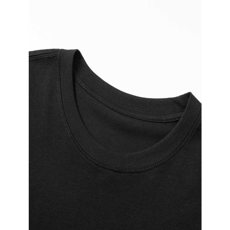 Men'S Short-Sleeve Summer T-Shirt Perfect for Daily Wear, Round Neck, Relaxed Fit, Oversized, Cool, Casual, and Fashionable