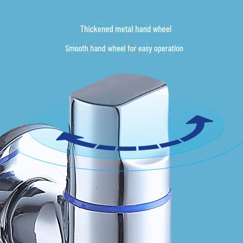 Universal Stainless Steel Dual-Head Washing Machine Faucet with Automatic Water Stop