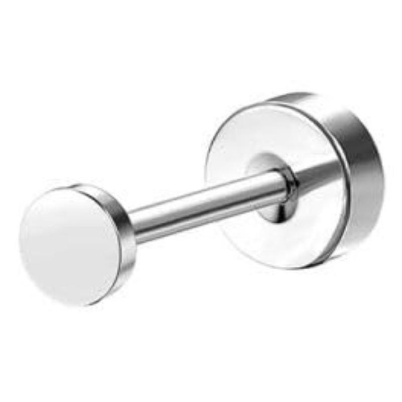 Bobisty 1pc Earrings for Sensitive Ears Surgical Stainless Steel Earrings for Women Dainty Flat Back Earring Stud Hoop Cartilage