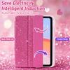Single-pack Transparent Acrylic Tri-fold Sequined Tablet Case,For IPad Mini 6/7/9.7/10.2/10.5/Air 4/Air 5/10.9/Pro 11/10th A16