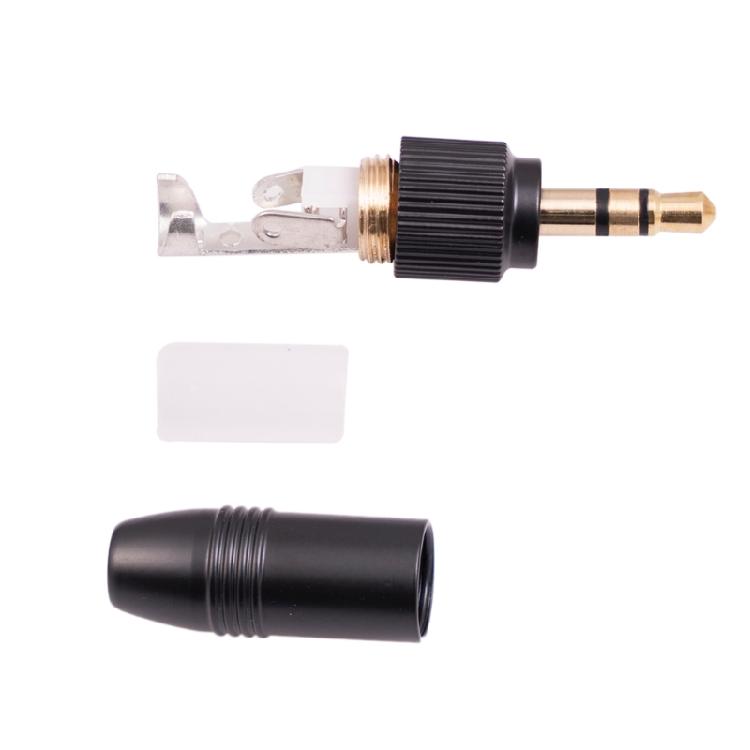 Mini Jack 3.5mm 3 Poles Plug Aluminum Shell Stereo 3.5mm Plug Wire Connector