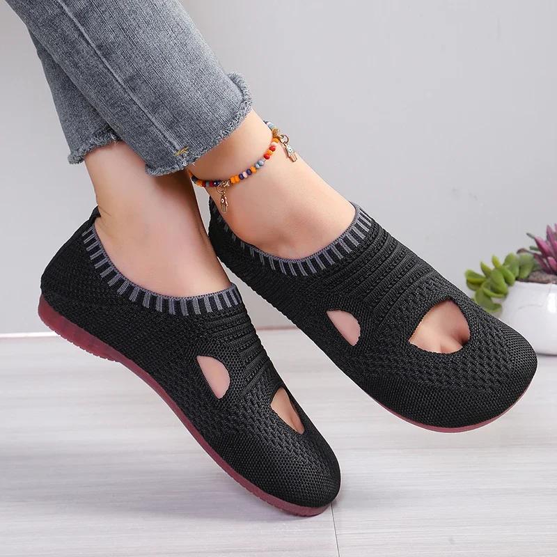 

2024 Новые спортивные сетчатые дышащие повседневные теннисные туфли женские кроссовки для ходьбы на открытом воздухе удобные легкие кроссовки для бега 43 чёрный