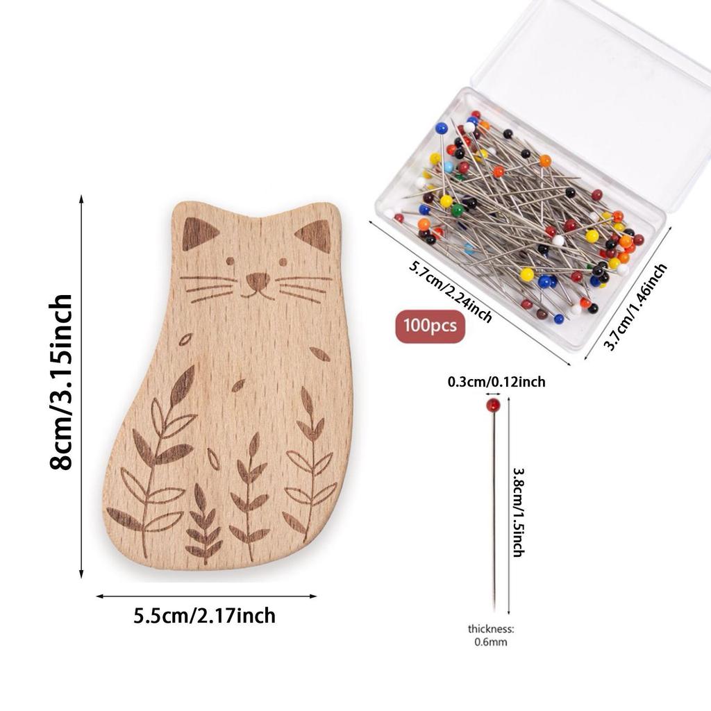 Needle Minder with Pin Kit Needlework Tools Handy Tools Cross Stitch Accessories Small Sewing Pin Holder Portable Needle Keeper