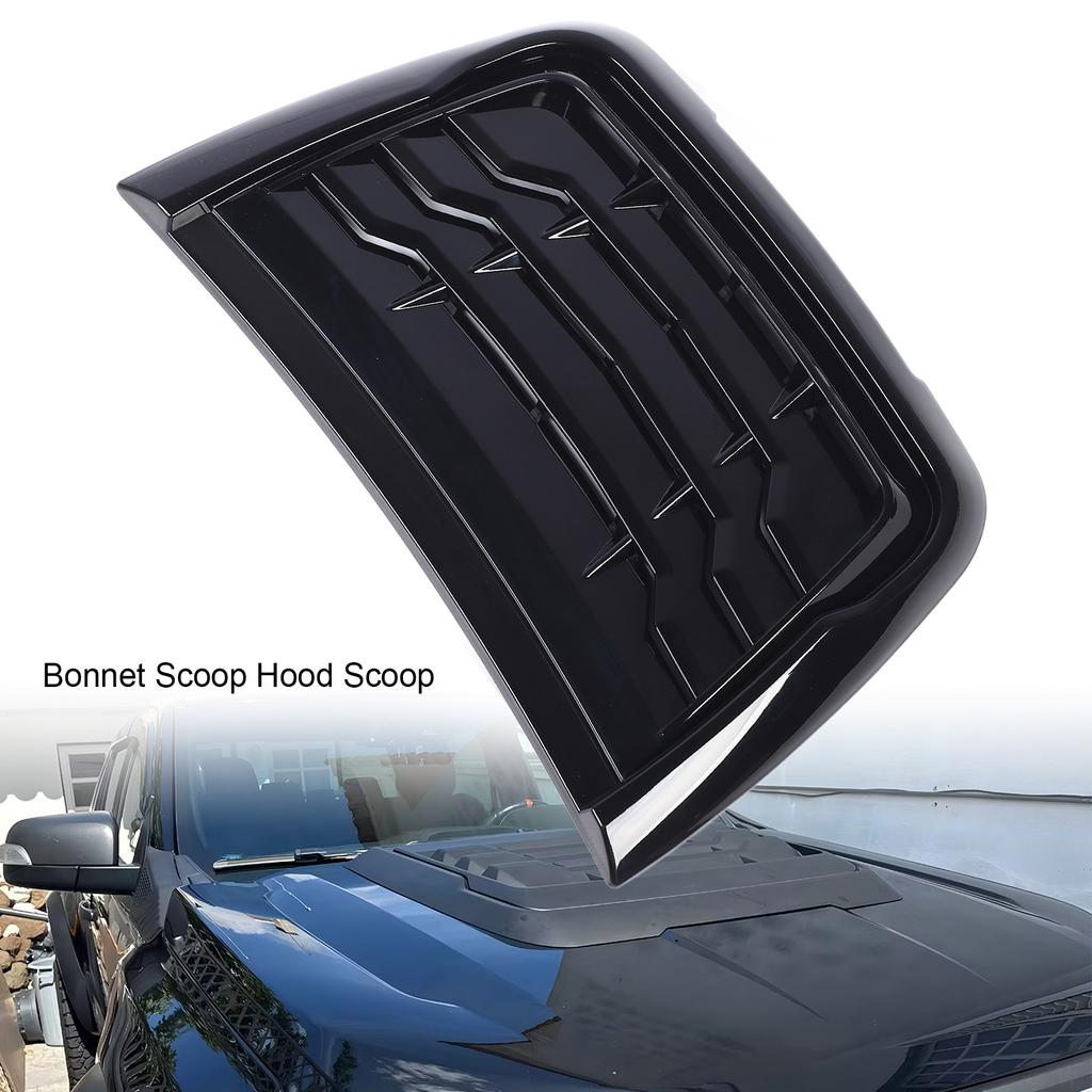 Car Bonnet Air Intake Vent Scoop Cover Glossy Black Hood Air Intake Trim Cover For Ranger XLT XLS XL 2015-2025