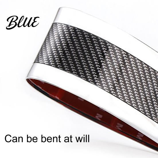 Panel Trim Sticker Wear-resistant Carbon Fiber Texture Strong Sticky Non-slip Scratch-resistant Protective Strip