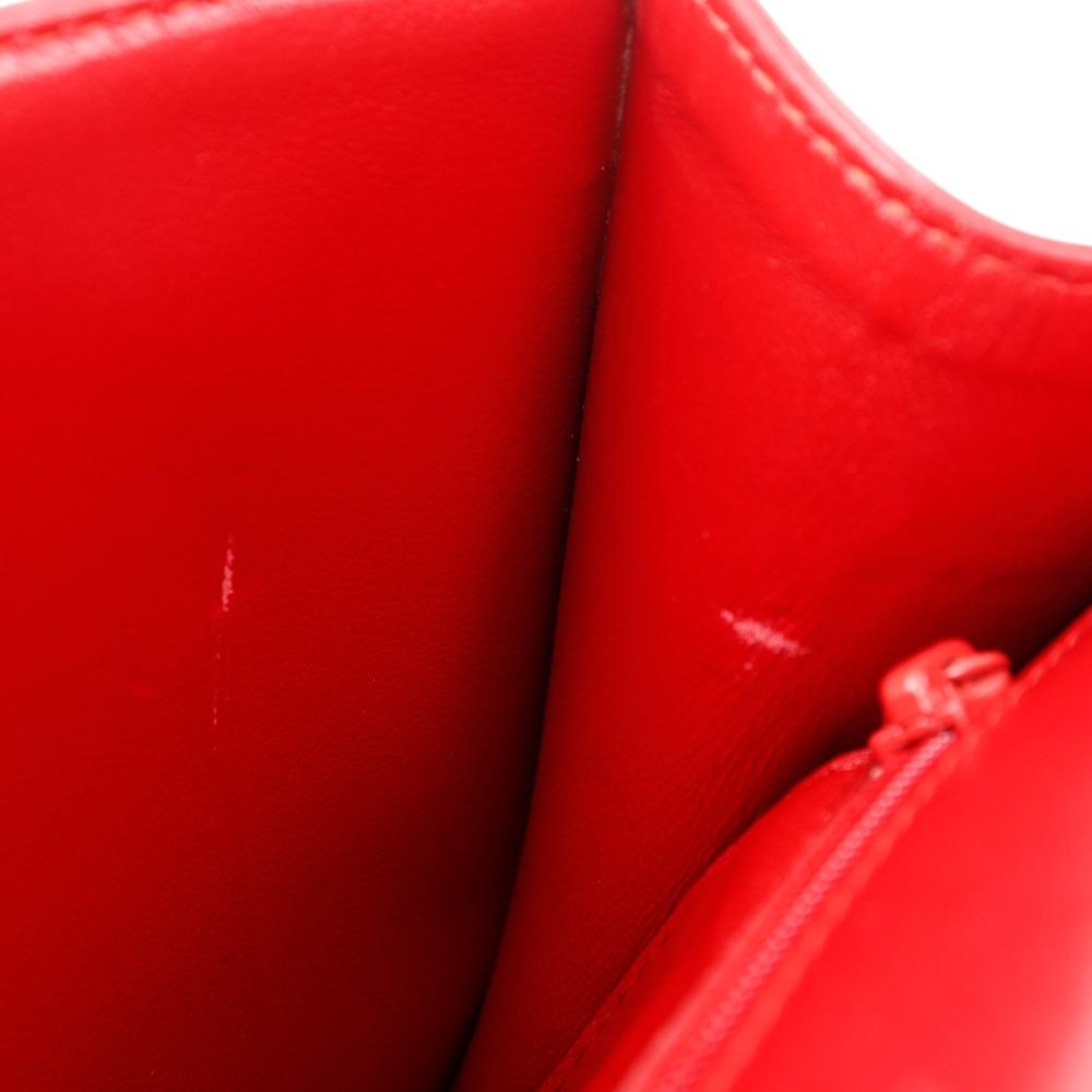 Louis Vuitton Spartan Shoulder Bag M63947 Opera Line Red Calfskin/Epi Leather Women Used