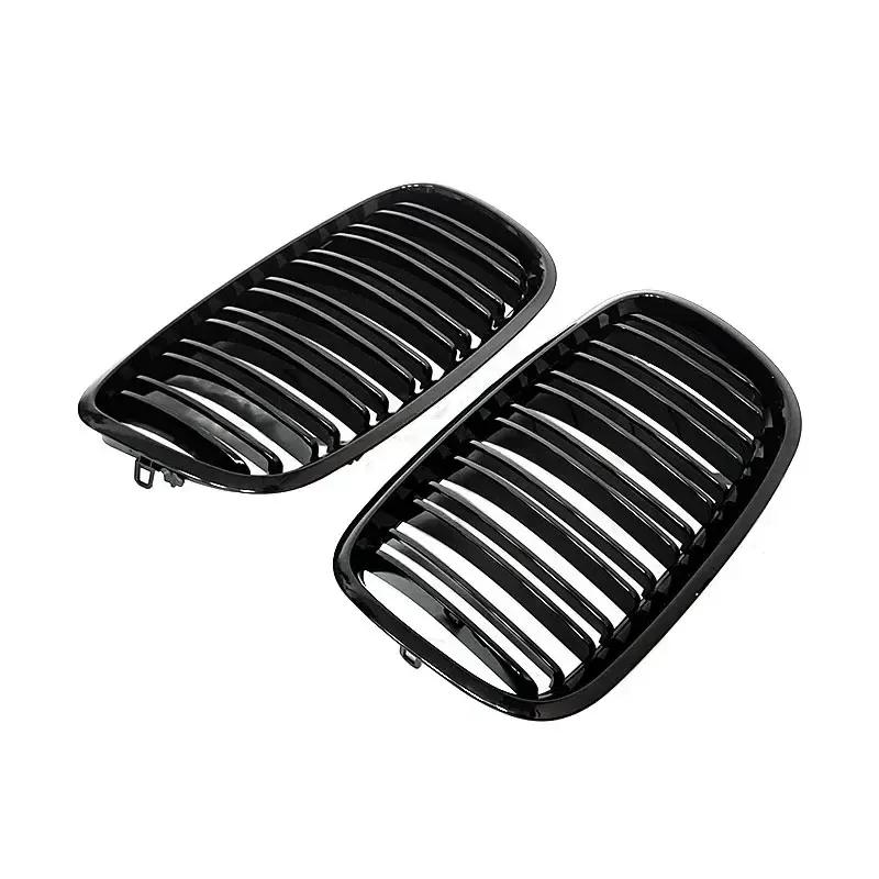 Fit For BMW X5 X6 E70 E71 2007-2013 Front Kidney Grille Matte Glossy Black Sport Racing Intake Grill Car Accessories Body kit