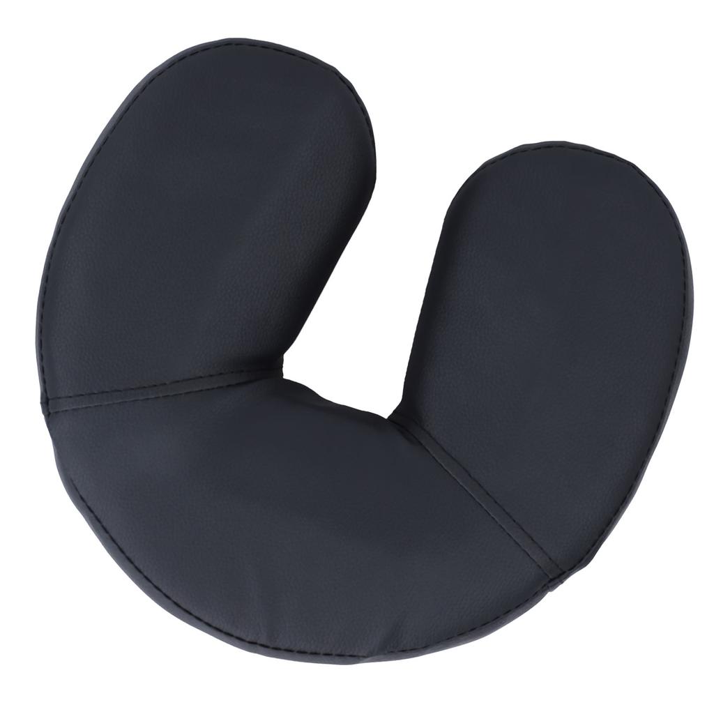 U Shaped Face Pillow Massage Face Cradle Cushion Massage Bed Pillow for Beauty Salon Black