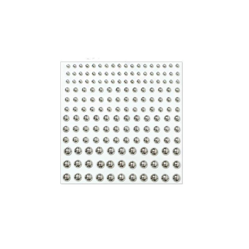Metallic Fake Piercing Jewelry: Lip, Nose & Eyebrow Studs with Rhinestone Face Stickers