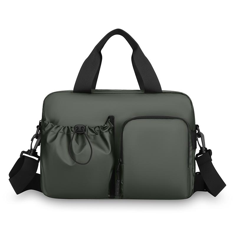 

Large Waterproof Tote Bag for Man and Women – Fashion Nylon Shoulder Handbag with Multi Pockets for Travel Beach Work зелений