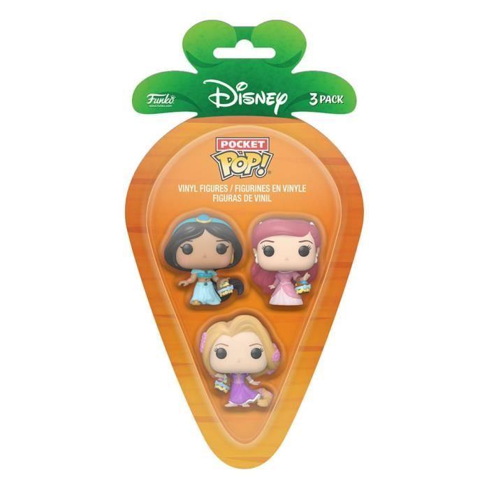 Figurines Disney Princess - FUNKO - Pack de 3 - Vinyle - 4 cm