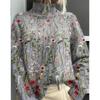 Neuer bedruckter lässiger Umhang Cardigan Pullover