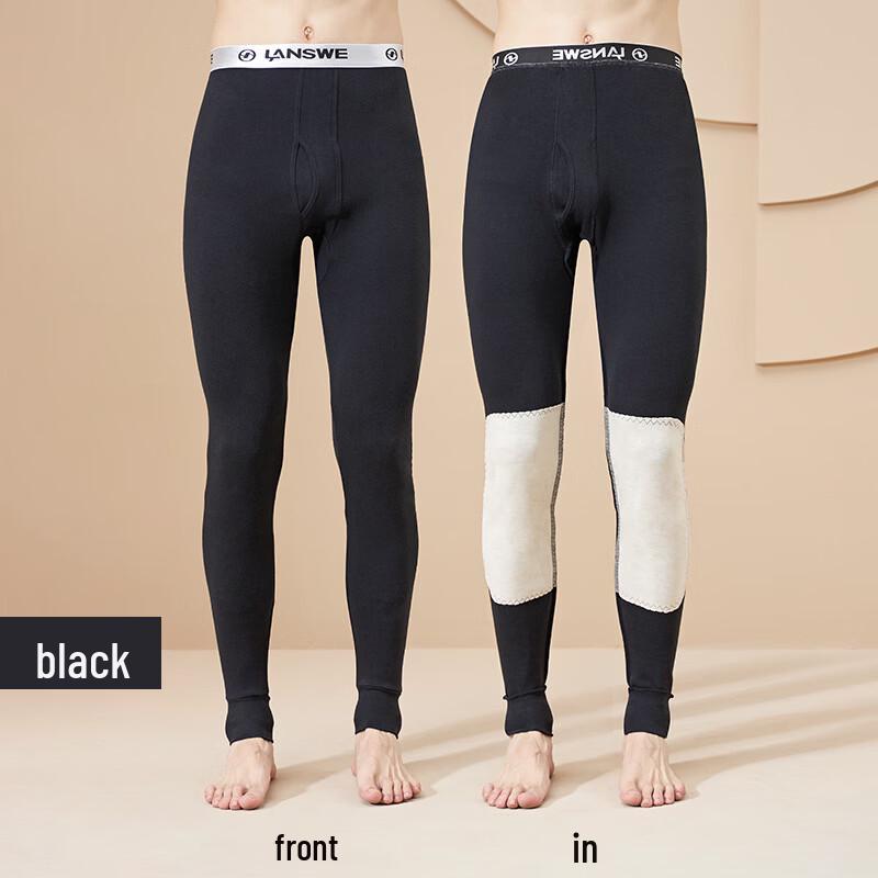 LANGSHA Мужские утепленные термокальсоны из чистого хлопка L