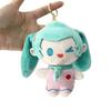 Cute Miku Hatsune Plush Doll Keychain Anime Cartoon Backpack Charm Soft Toy Figure Hanging Ornament Lovely Mascot Gift For Fans