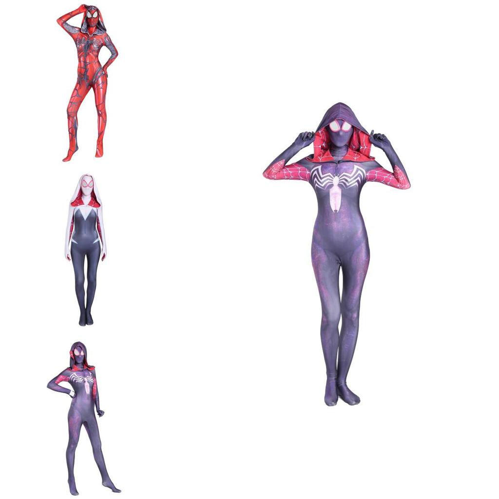 Stylish Spider Gwen Stacy Costume For Women Featuring Unique Spider-man Design For Halloween