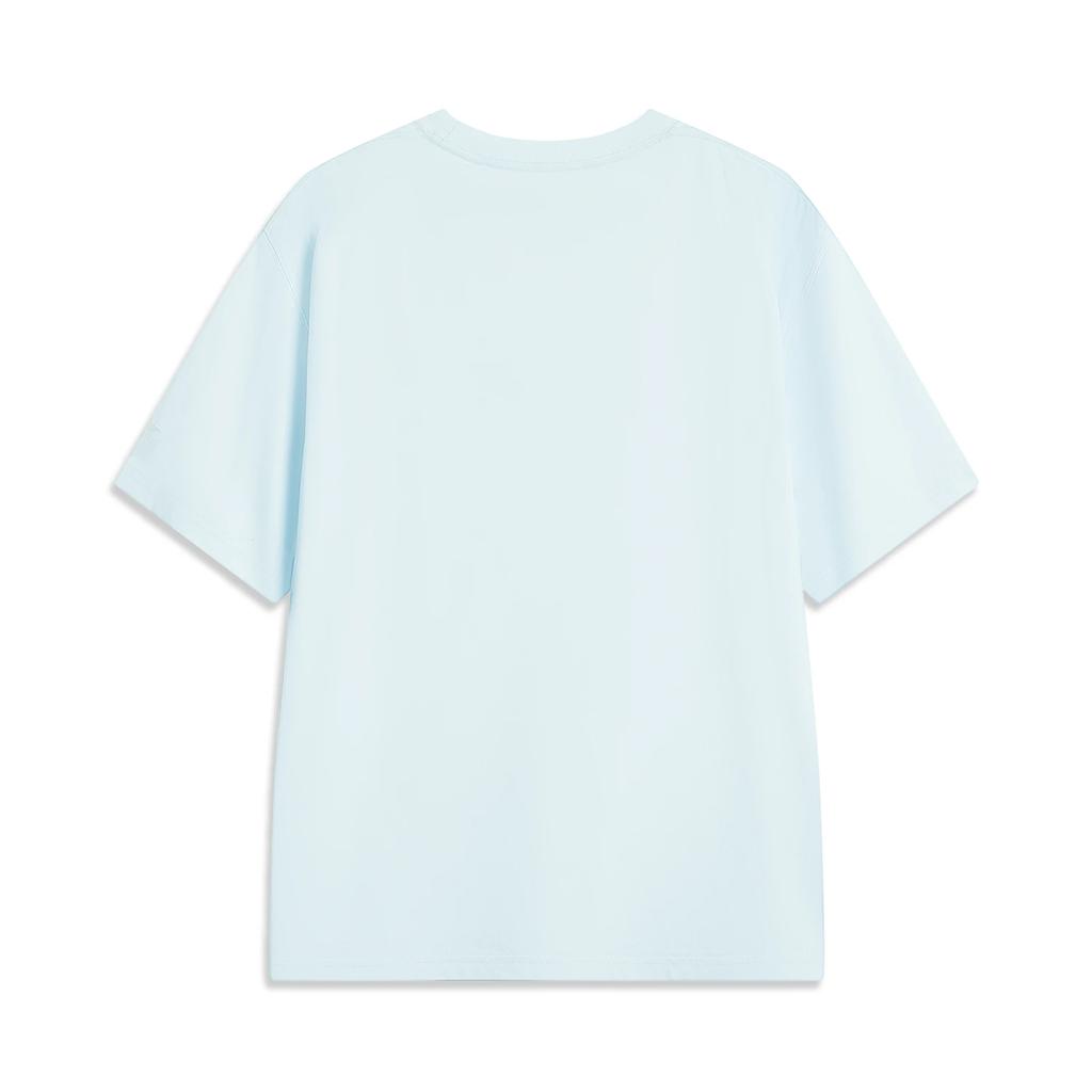 Li Ning T Shirt Unisex Light Sky Blue AHSV229-3