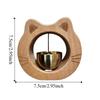 Magnetic Cat Wooden Doorbell Solid Wood Wind Chime Creative Entrance Chime  Home Decor