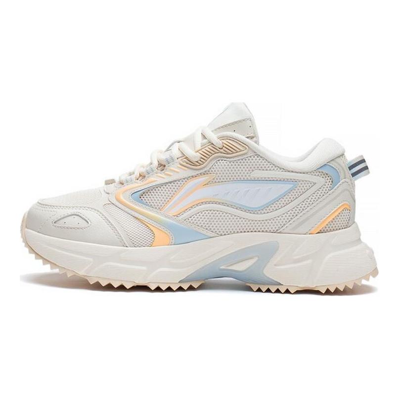 Li Ning Comfortable Textile, Leather Cushioning Slip Resistant Abrasion Resistant Breathable Lightweight Low top ARLS006-1