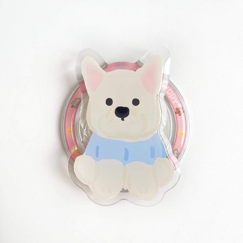 Magsafe Magnetischer Cartoon Handy Airbag Ständer - Einziehbarer Acryl Desktop Halter