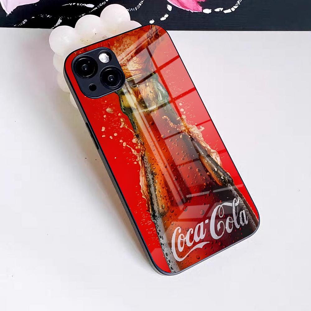Custodia per Telefono A-coca-ES C-colaES Drink Per IPhone 17 Pro Max 16 15 14 Pro Max 13 11 X Xs Xr 8 7Plus Copertura in Vetro