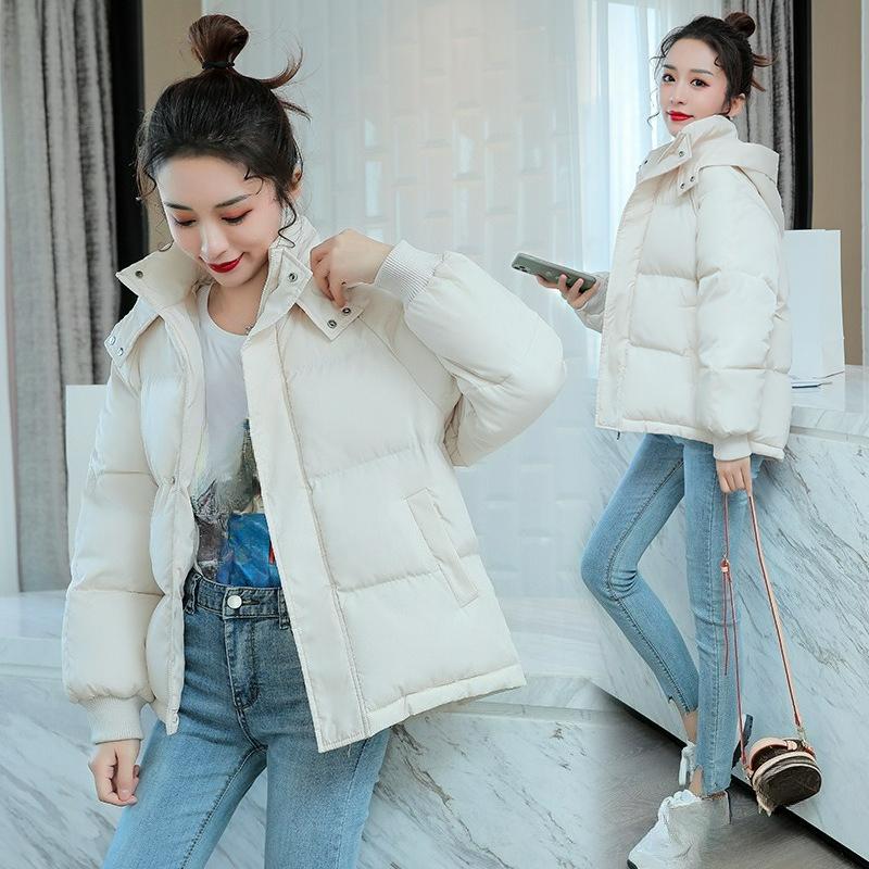 Gepolsterte Jacke im Westernstil für Damen, lockere, dick gepolsterte Winterjacke, Brotjacke im Hongkong-Stil