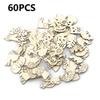 200x Animal Flower Leaf Pattern Multi-function DIY Pendant Handmade Practical Home Decoration Scrapbooking Craft Wooden Ornament