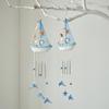 Shell Star Nautical Sailboat Wind Chime Tassel Hanging Ornaments Small Boats Models  Home Decor