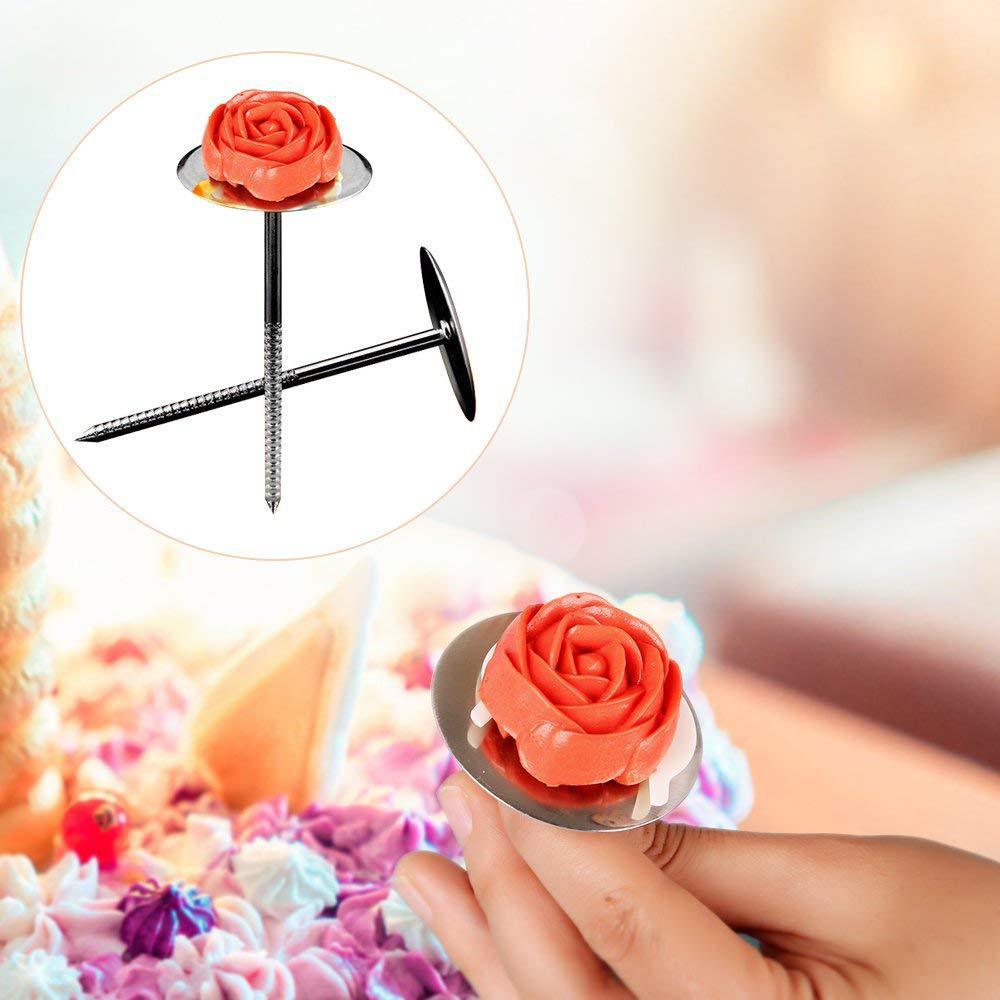 52 STK Kakepyntrekvisita Tipssett Rustfritt stål Bakeutstyr Glasurtips med konditorposer