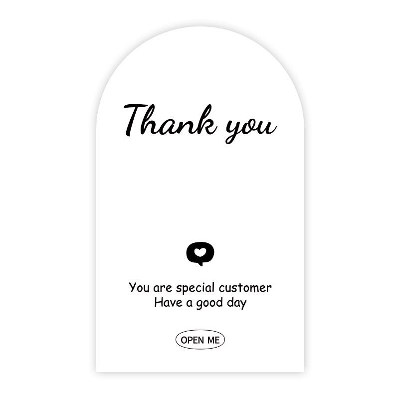 50-pack Airplane-Themed Thank You Box Sealing Stickers for Packaging and Decoration