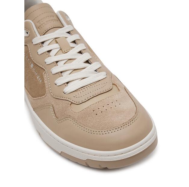 Мужские кроссовки Tommy Hilfiger Th basket better premium mix fm0fm05417 бежевые