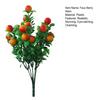Artificial Berry Stem 6 Stems Simulation Fruits Branches with Leaves for Home