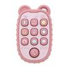 Baby Teether Mobile Phone Shape Silicone Teether Teething Toy Kids Sensory Educational Toy Baby Gift Set
