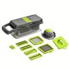 16 in 1 multifunctional vegetable slicer and slicer kit - manual food processing machine with container, drainage basket