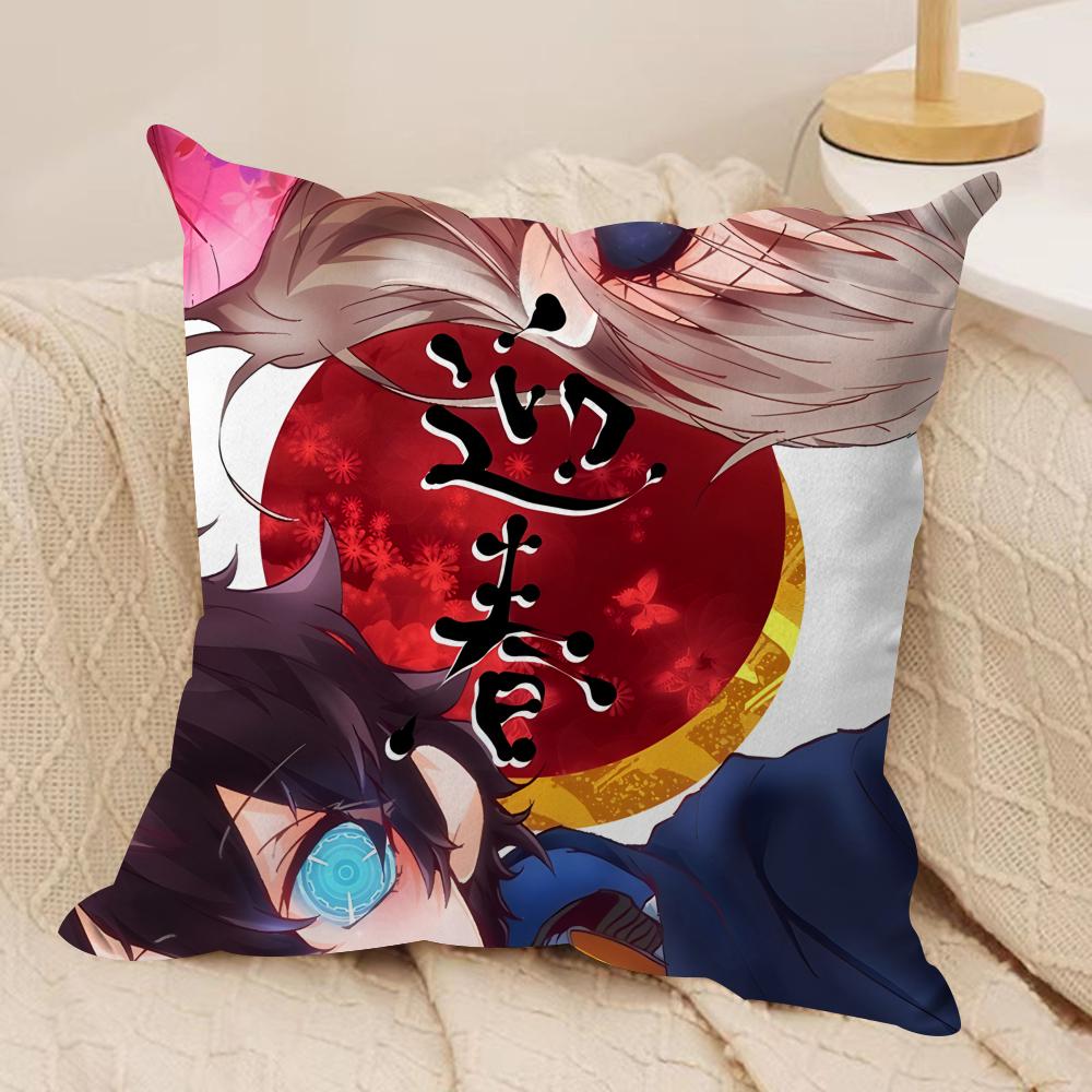 Battlefront Leo Blood Blockade Cushion Cover Silky Short Plush Invisible Zipper Dustproof Sofa Pillow Case For Home Decor 30x30cm