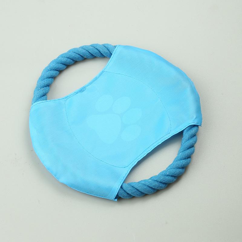 Dog Bite Resistant Cotton Rope Knot Frisbee Training Toy