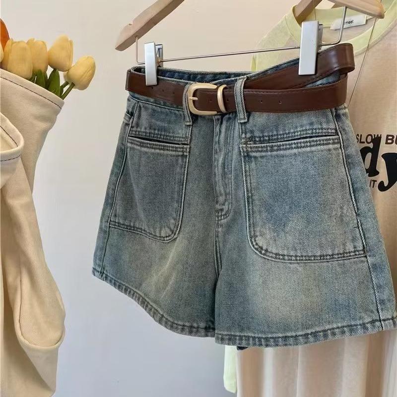2023 New Women's High-Waist Denim Hot Pants: Summer Petite Fit