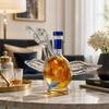 Decorative Borosilicate Glass Liquor Bottle for Home Bar - Shaped Design