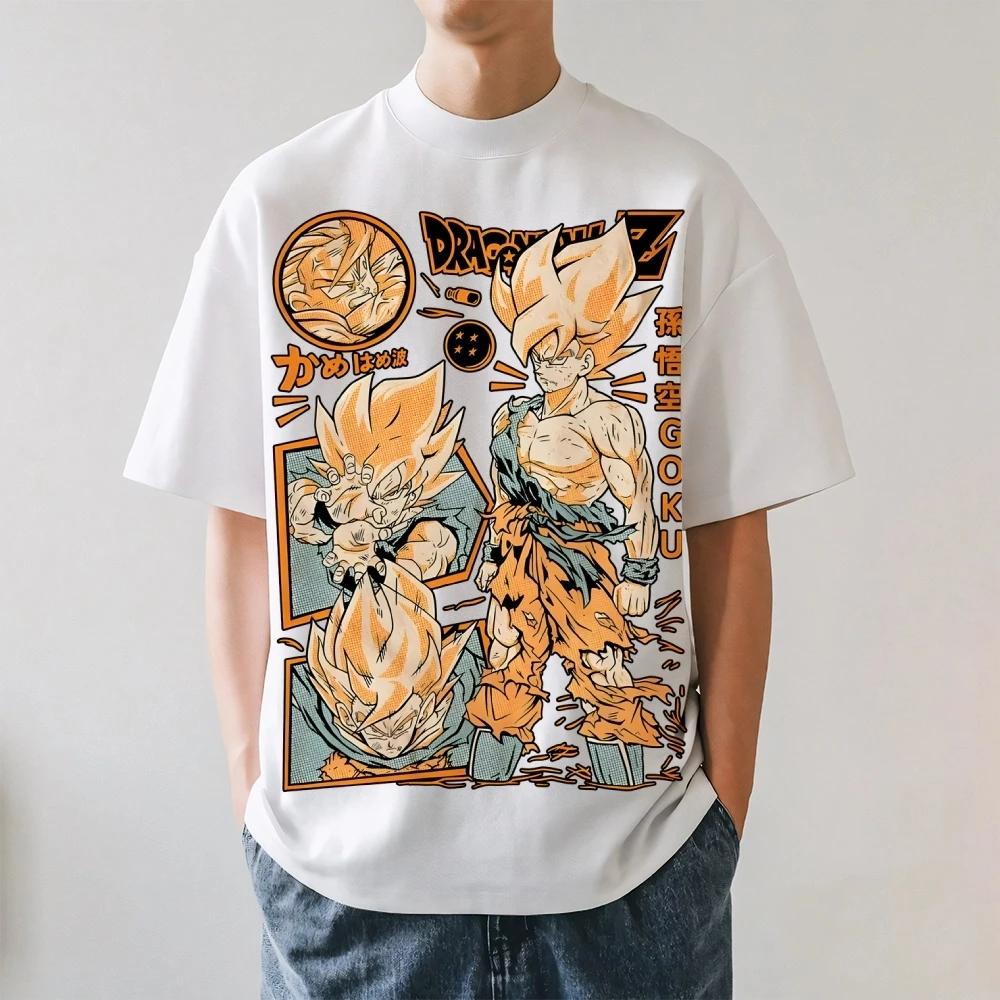 2026 New Dragon Ball Goku Japanese Style Classic Tee High-quality Streetwear T-shirts Suitable for Both Men Women T-shirts