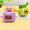 Adorable Cartoon Animal Push And Go Car With Pressable Head And Sound Rattle