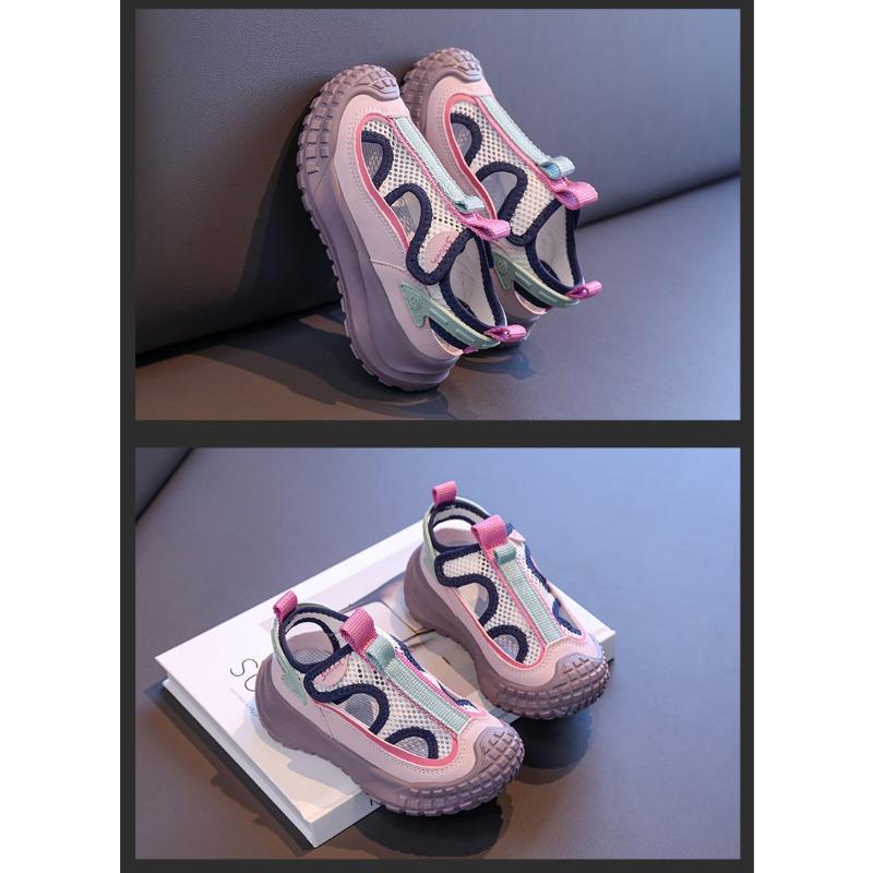 New summer outdoor casual sports sandals, hollow breathable mesh shoes for girls