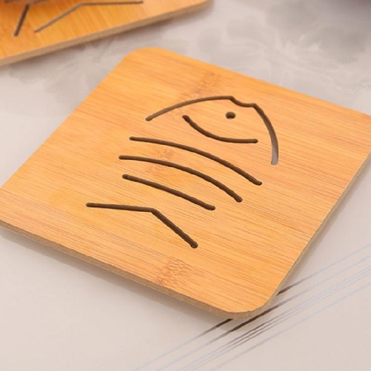 Wooden Material Cup Coasters Placemats Heat Resistant Drink Mat Table Decoration